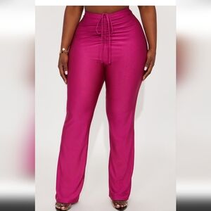 Pink Ruched Pants